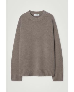 COS Chunky Cashmere Jumper - Grey