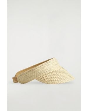 COS Woven Paper Visor - Natural