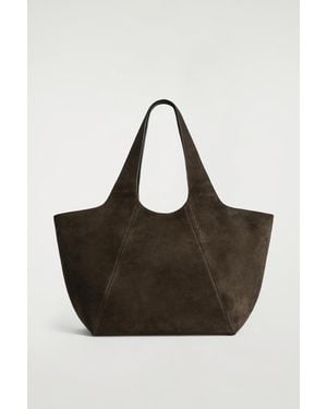 COS Sculpted Tote Bag - Brown