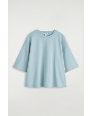 COS Oversized Boxy T-Shirt - Blue