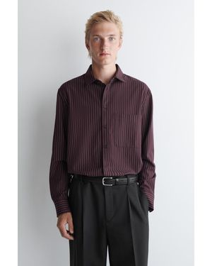 COS Lockeres Hemd Aus Twill - Lila