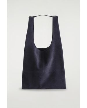 COS Slouchy Tote - Blue