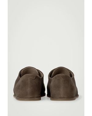 COS Suede Derby Shoes - Brown