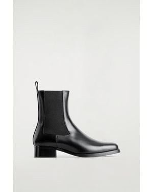 COS Leather Chelsea Boots - White