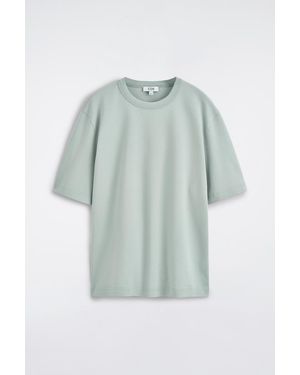 COS Interlock Cotton Crew-Neck T-Shirt - Grey