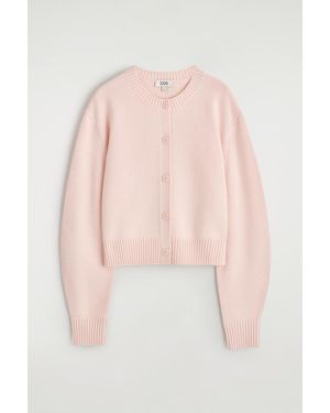 COS Merino Wool Cardigan - Pink