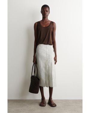 COS Minimalistische Ledersandalen - Braun