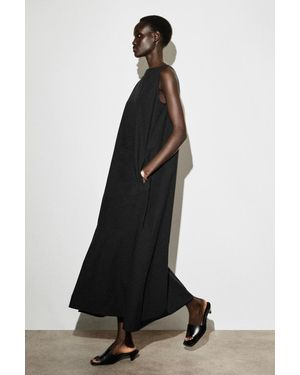 cos sleeveless bubble hem midi dress SLEEVELESS BUBBLE-HEM MIDI DRESS