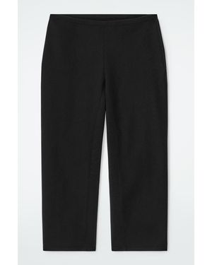 COS Slim Capri Trousers - Black