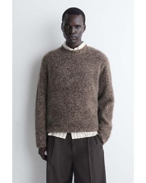 COS Pullover Aus Reinem Gebürstetem Kaschmir - Grau