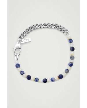 COS Semi-precious Stone Chain Bracelet - Blue