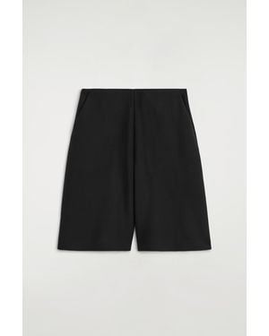 COS Shorts A Gamba Larga - Nero