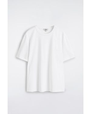 COS Interlock Cotton Crew-Neck T-Shirt - White