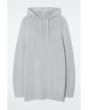 COS Knitted Linen-blend Hoodie - Grey