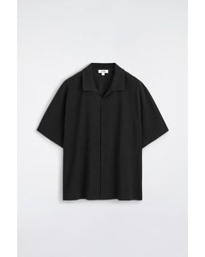 COS Crinkled-Cotton Shirt - Black