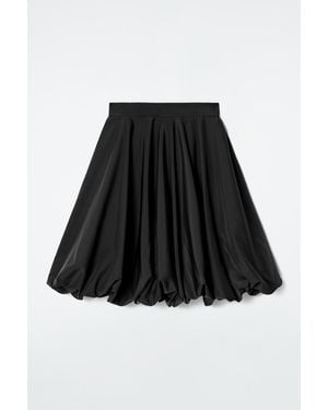 COS Bubble-Hem Skirt - Black