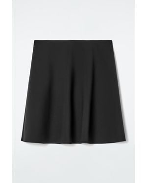 COS A-Line Scuba Mini Skirt - Black