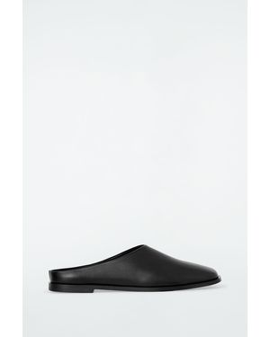 COS Classic Leather Mules - Black