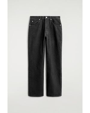 COS Valley Cropped Bootcut Jeans - Black