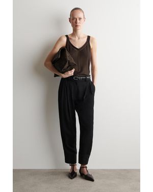 COS Oversized-Clutch Mit Umschlag - Braun