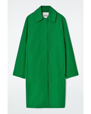 COS Cotton Car Coat - Green