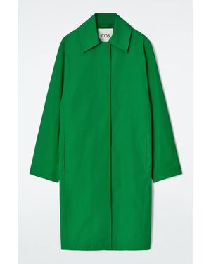 COS Cotton Car Coat - Green