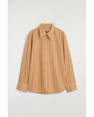 COS Striped Cotton-Lyocell Shirt - Natural