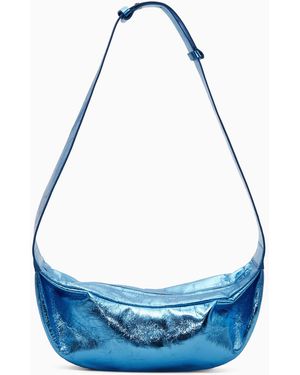 COS Swing Crossbody - Leather - Blue