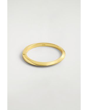 COS Faceted Bangle - Metallic