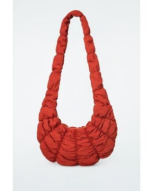COS Ripple Umhängetasche - Nylon - Rot