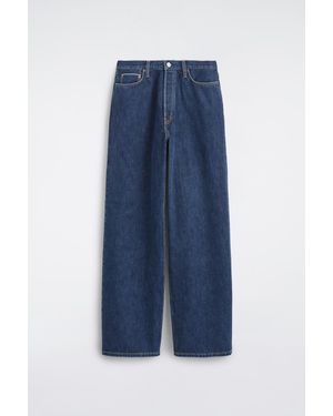 COS Fold Selvedge Loose-Fit Wide-Leg Jeans - Blue