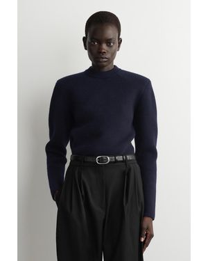 COS Pullover Aus Merinowolle - Blau