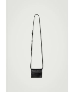 COS Mini Crossbody Pouch - Leather - White