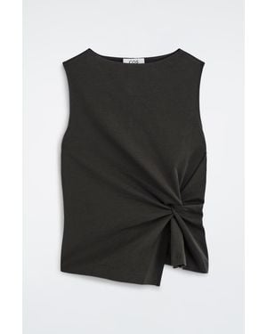 COS Twist-Detail Top - Black