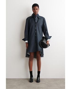 COS Ausgestelltes Hemdkleid Aus Denim - Blau