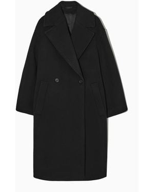 COS Oversized Wool-blend Coat (petite) - Black