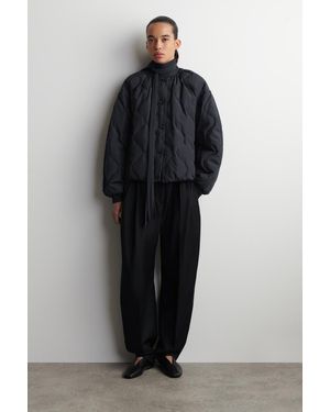 COS Gesteppte Daunenjacke Mit Raffungen - Blau
