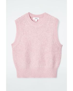 COS Mohair Knit Vest - Pink