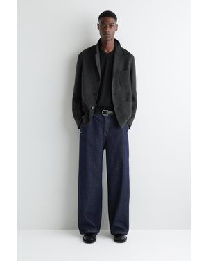 COS Hose Aus Denim Mit Weitem Bein - Schwarz