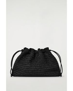 COS Cavatelli Clutch Bag - Black