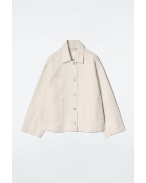 COS Boxy Denim Jacket - White