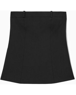 COS Deconstructed Wool Bustier - Black