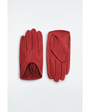 COS Fahrerhandschuhe Aus Leder - Rot