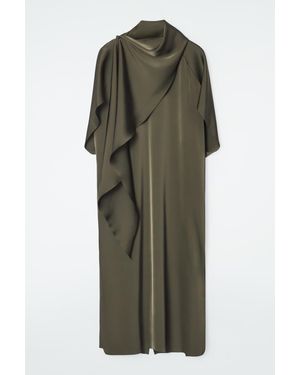 COS The Scarf Shift Dress - Green