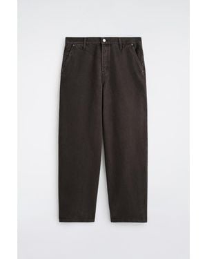 COS Oversized Wide-Leg Denim Trousers - Black