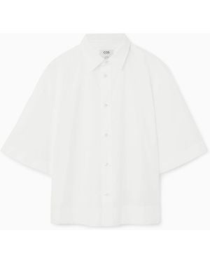 COS Oversized Short-sleeved Shirt - White