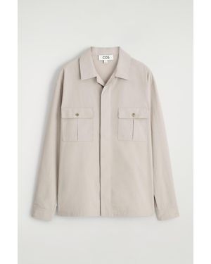 COS Relaxed Cotton Shirt - Natural