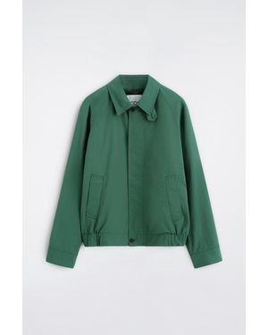 COS Cotton-Nylon Harrington Jacket - Green