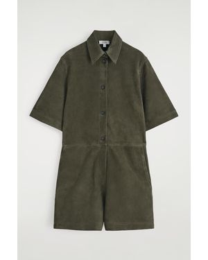 COS Suede Playsuit - Green