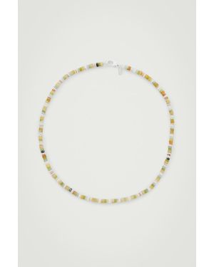 COS Kette Aus Halbedelsteinen - Weiß